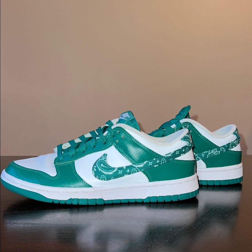 Nike Dunk Low Green Paisley
